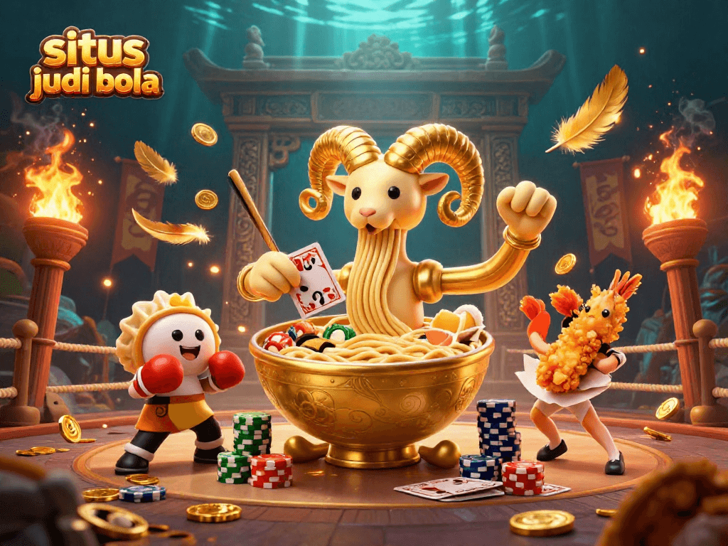 Experience the excitement of situs judi bola with dynamic characters and vibrant casino elements.