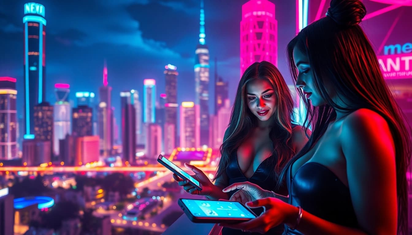 Interactive nsfw ai chatbot engaging users in a vibrant digital landscape.