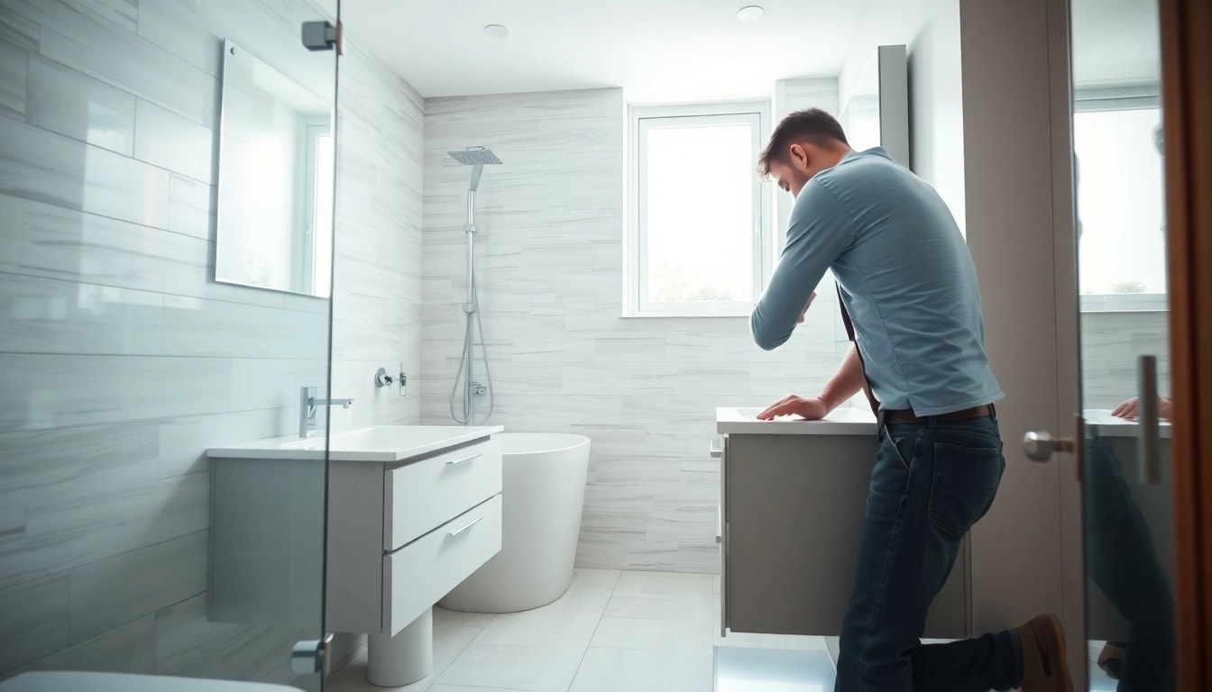 Transform your space with expert bathroom installation Trafford featuring sleek fixtures and modern design.