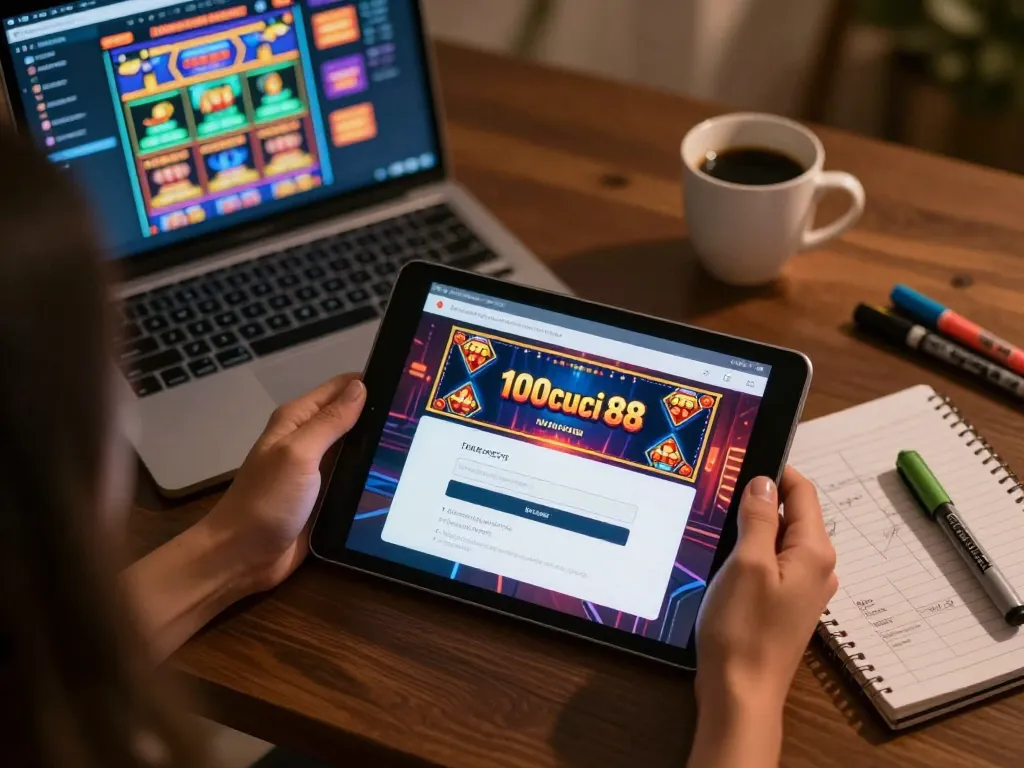 Akses 100cuci 88 login pada tablet, menikmati pengalaman kasino dalam talian yang bertanggungjawab dengan elemen perancangan strategik.
