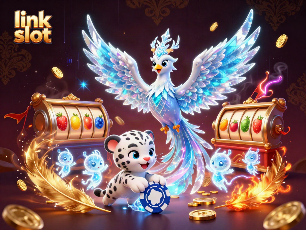 Engage with the latest link slot adventures in a vibrant 3D slot gaming scene.