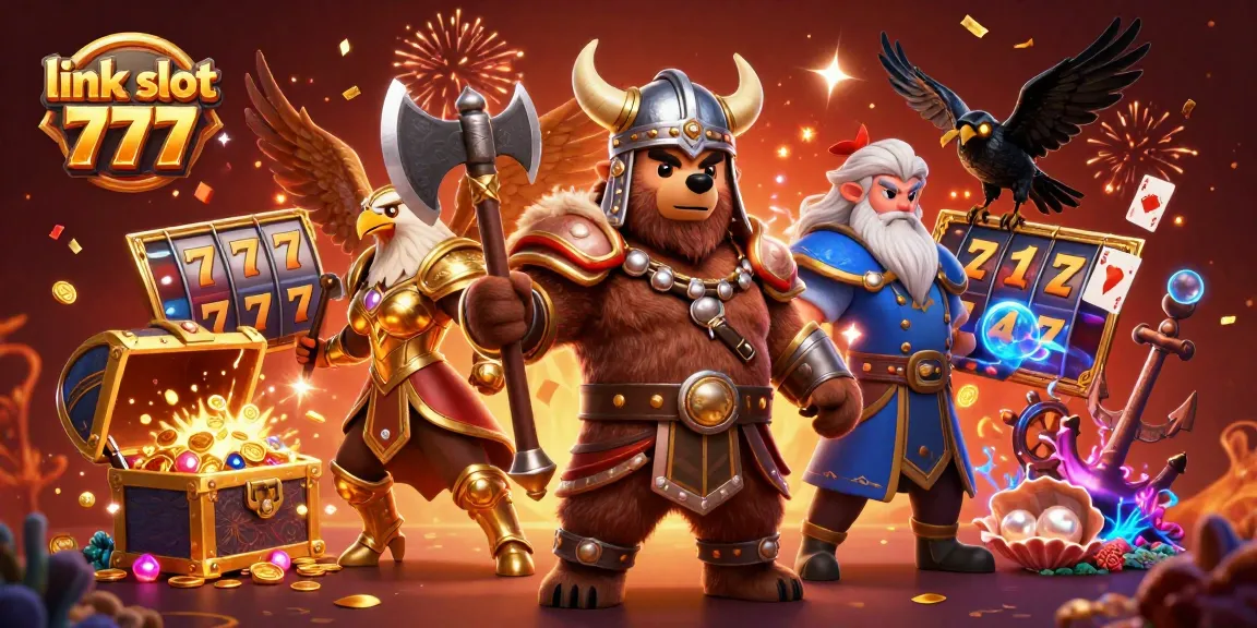 Spin and win with link slot 777 in a vibrant 3D casino adventure filled with slots and jackpots.