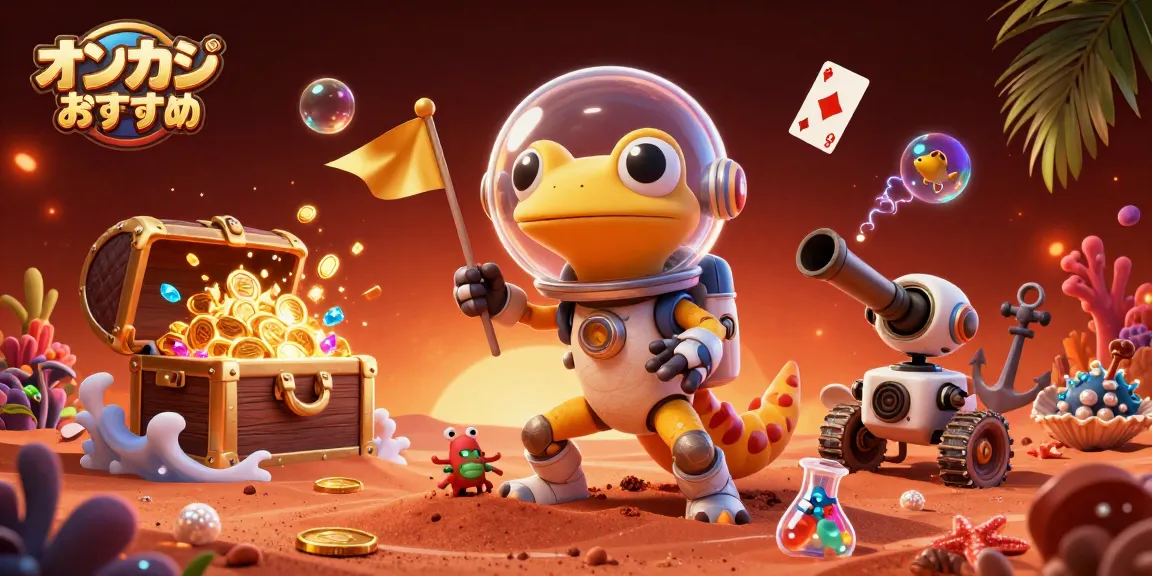 オンカジ おすすめのカジノを発見する3Dカートゥーンキャラクターとゲーム要素が多彩なイラスト