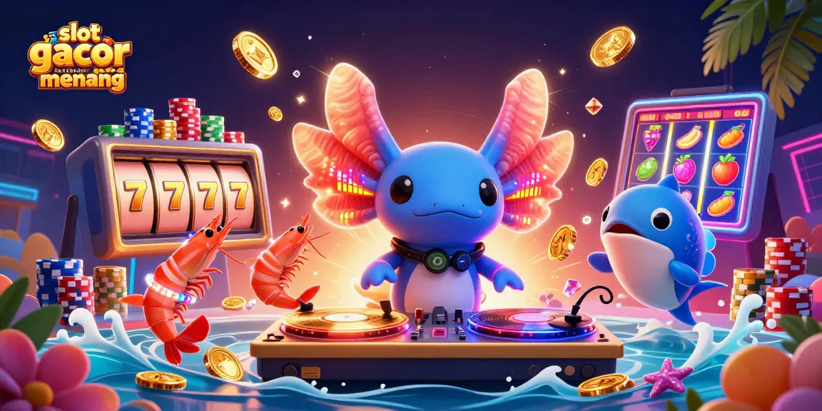 Play slot gacor gampang menang with vibrant thrills, animated characters, and captivating casino elements.