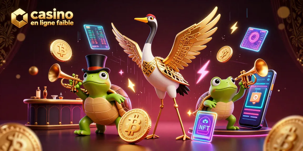 Jouez au casino en ligne fiable avec des personnages animés dans un cadre festif et lumineux.