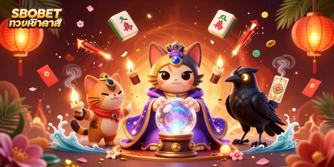 SBOBET ทางเข้าล่าสุด offers vibrant casino scenes with exciting characters and decorations, enhancing your gaming experience.