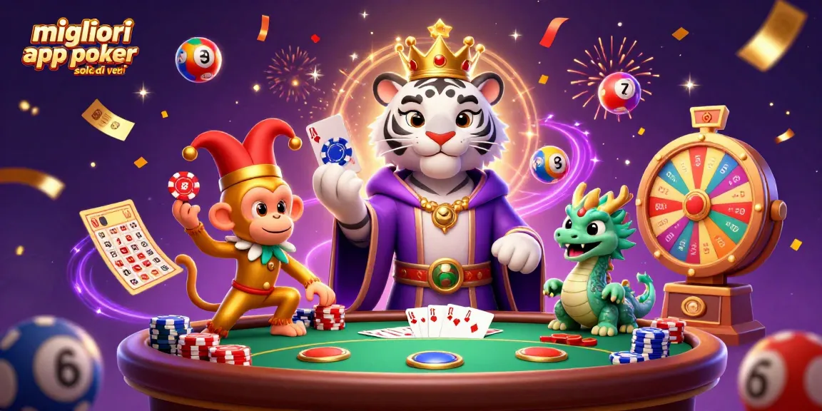 Gioca e vinci con le migliori app poker soldi veri, circondati da colorate chips e divertenti elementi di gioco.