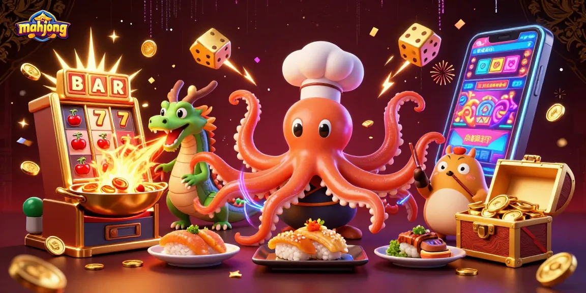 Spin the reels of Mahjong slots for big wins amid fiery excitement and playful characters!