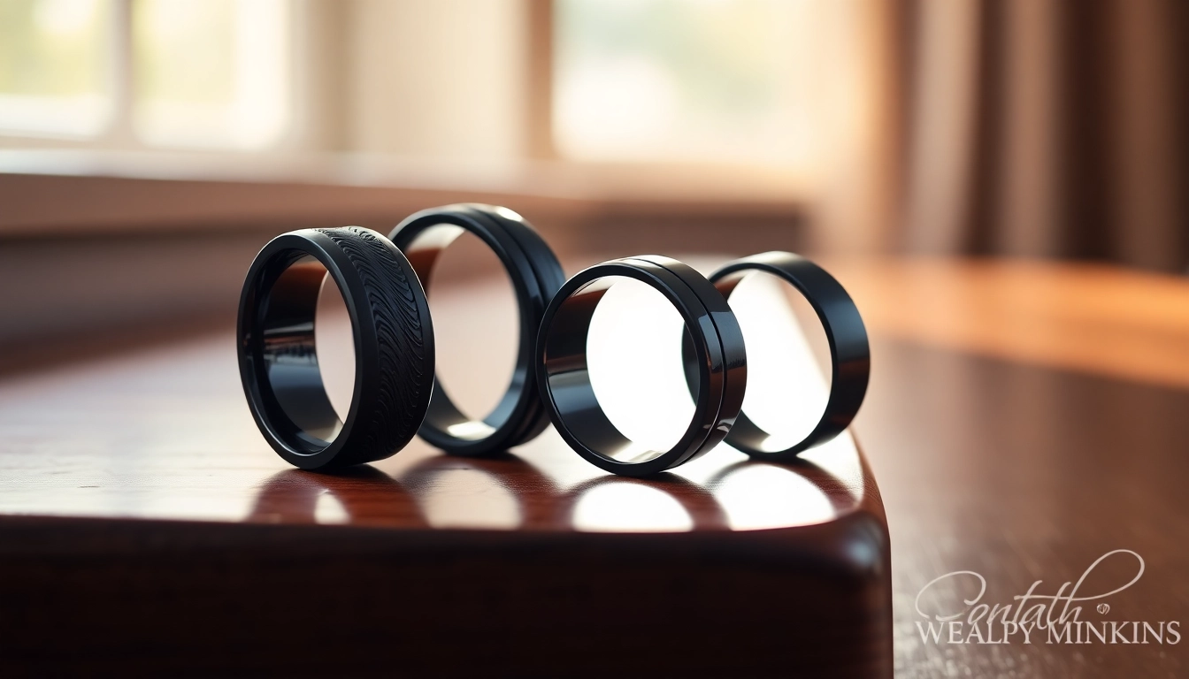 Stylish Black Wedding Rings for Men: A Modern Touch to Commitment
