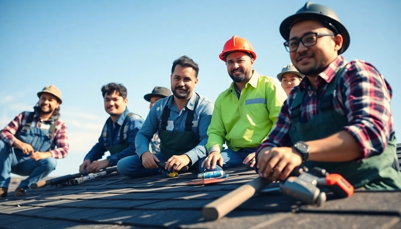 Learn about roofing apprenticeship opportunities with engaged trainees on a rooftop.
