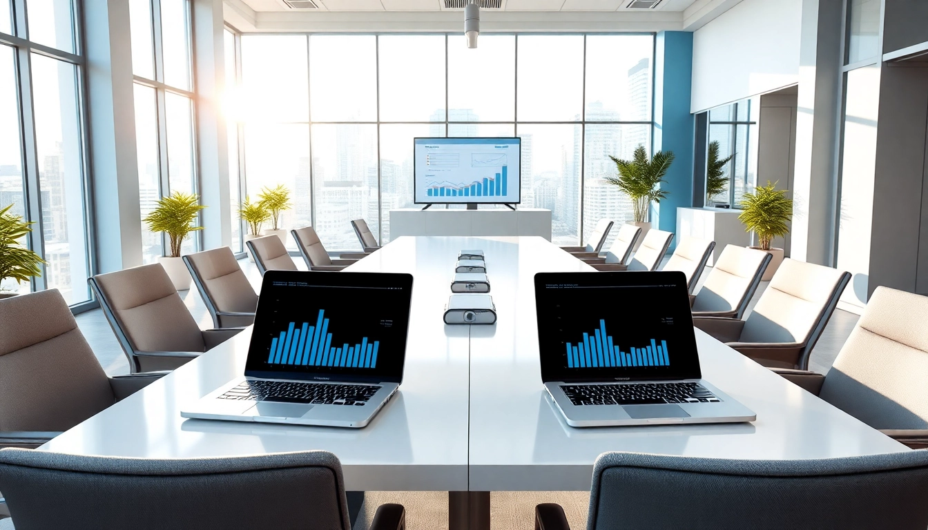Boosting online presence with an SEO Agency Clearwater in a modern office environment.