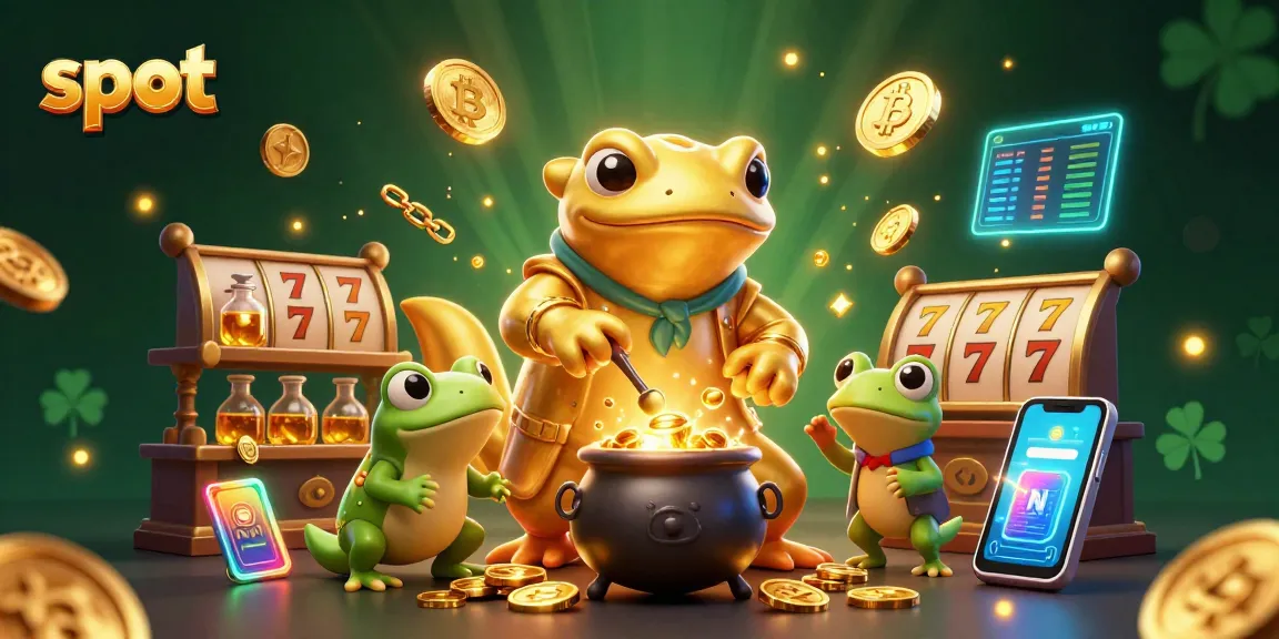 Spin slots with a golden salamander alchemist in a dynamic 3D casino scene.