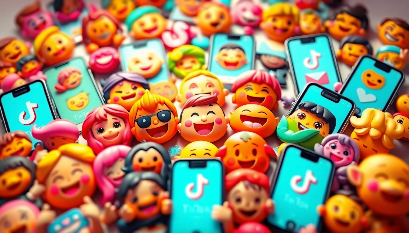 Engaging TikTok emojis collection with colorful designs for expressive digital communication.