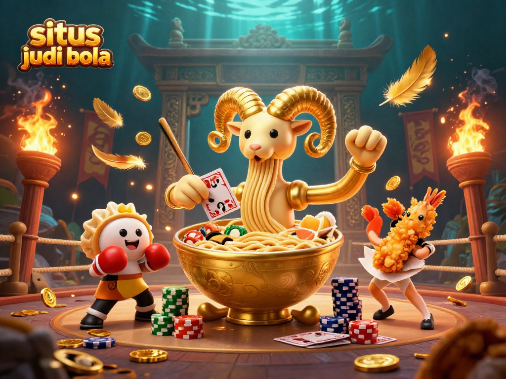 Experience the excitement of situs judi bola with dynamic characters and vibrant casino elements.