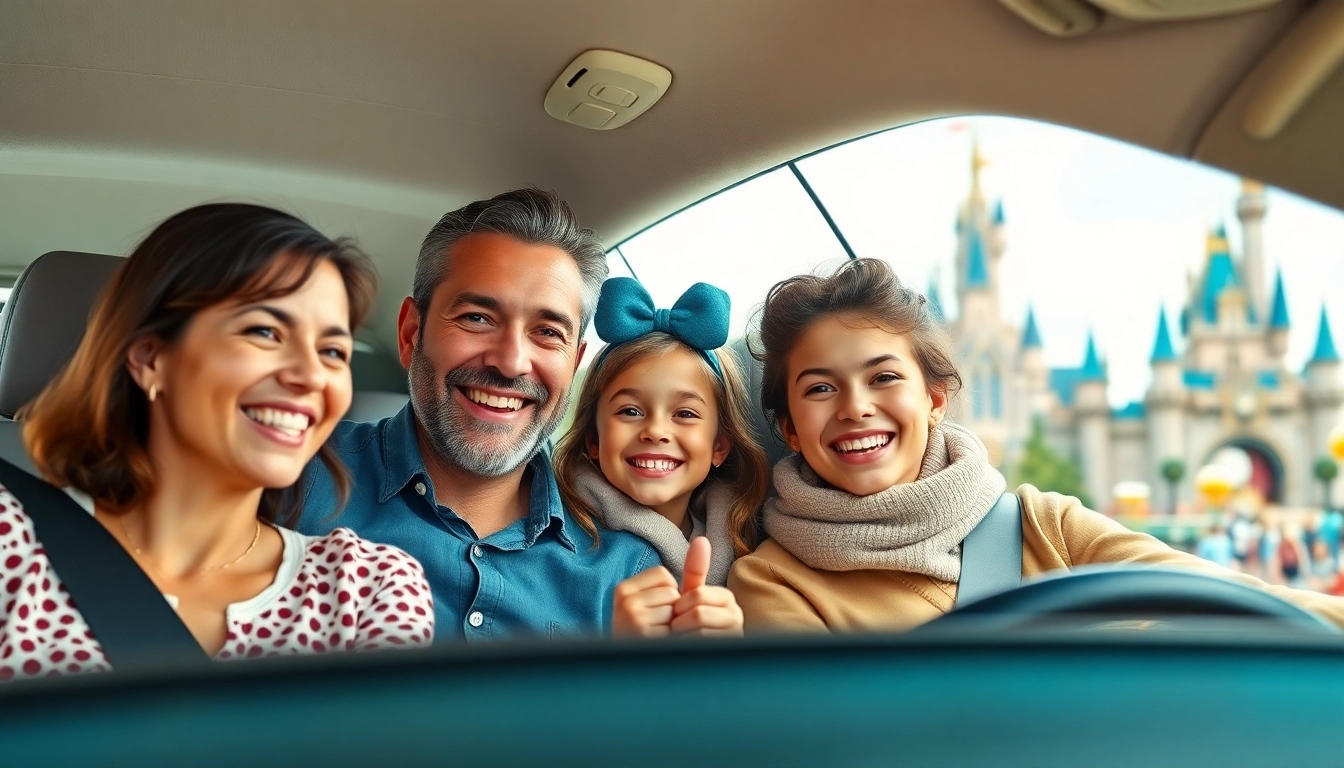 Embark on a fun-filled journey from Beauvais Airport to Disney Transfer with a happy family.