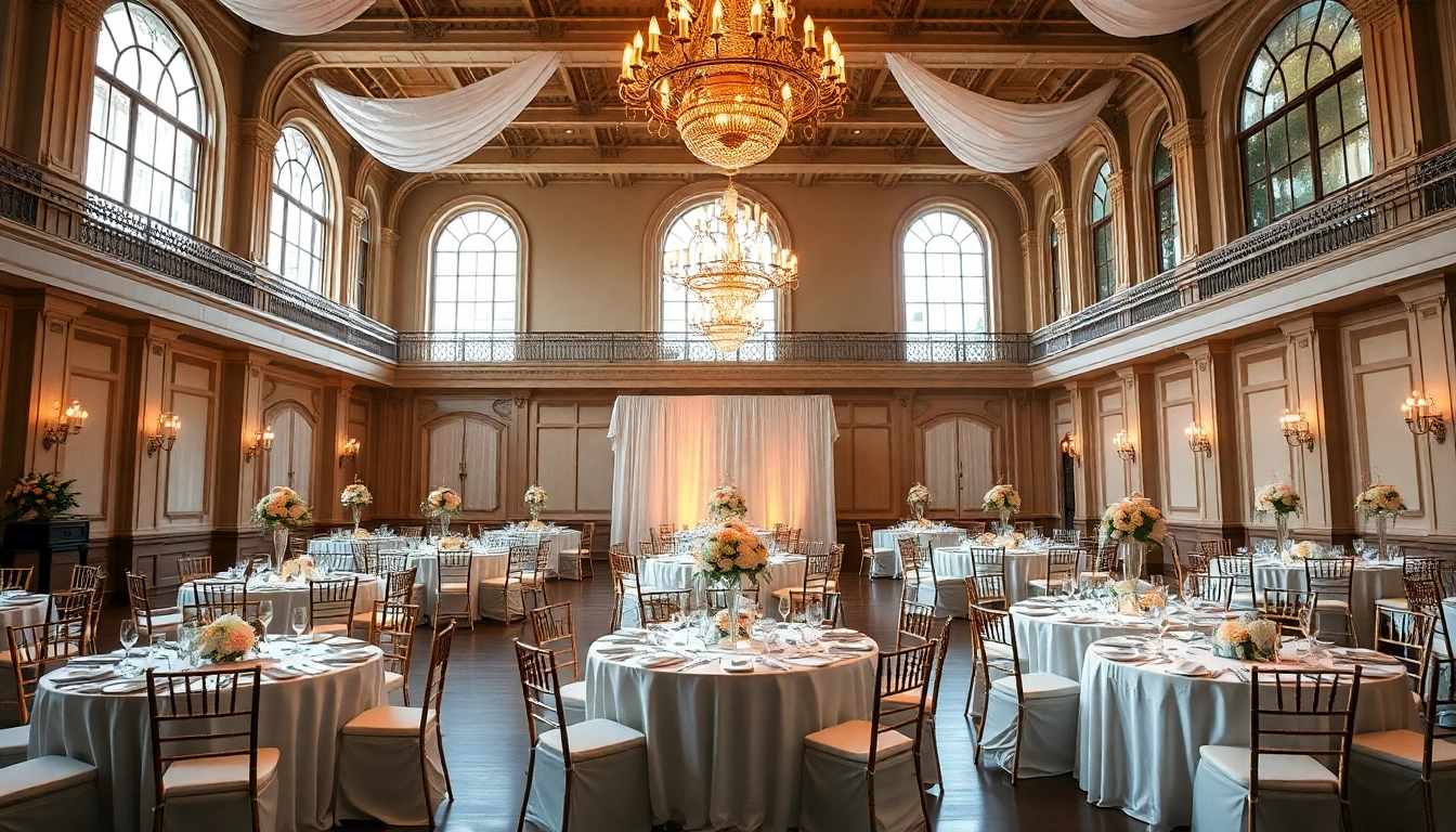 Experience a stunning Wedding Event Space Jacksonville with elegant decor and bright, inviting ambience.