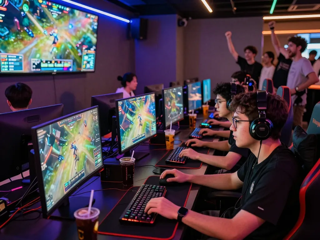 Exciting esports gaming moment at hubet88 showcasing nổ hũ hubet88 with gamers engaged in action.