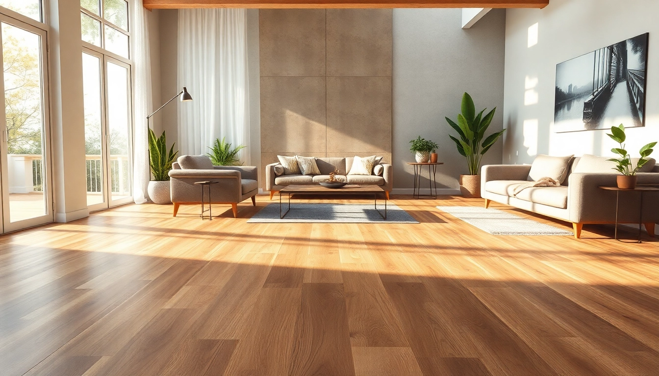 Enhance your home with flexible vinyl plank flooring showcasing warmth and modern design.