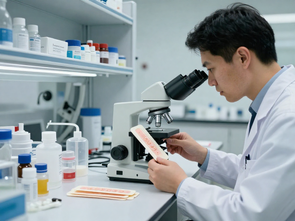 BPC 157 Side Effects observed during the innovative buccal strip formulation process in a modern lab.
