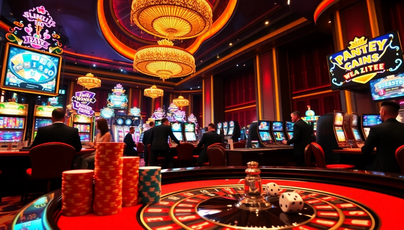 Vivez l'excitation de jouer au meilleur casino en ligne 2026 avec des machines à sous vibrantes, de la roulette et des joueurs enthousiastes.