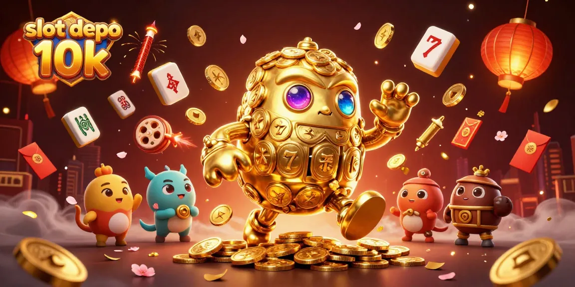 Slot depo 10k memberikan kemenangan besar dengan simbol slot dan golem emas yang mengagumkan.
