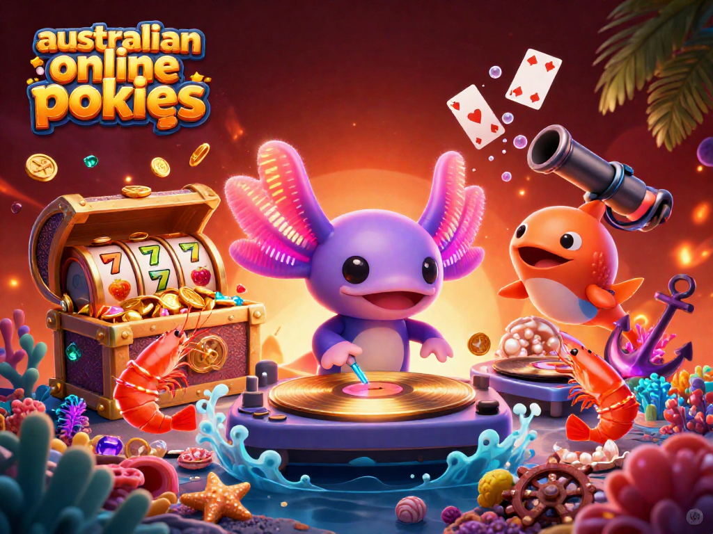 Experience thrilling gameplay with australian online pokies featuring vibrant characters and lively game elements.