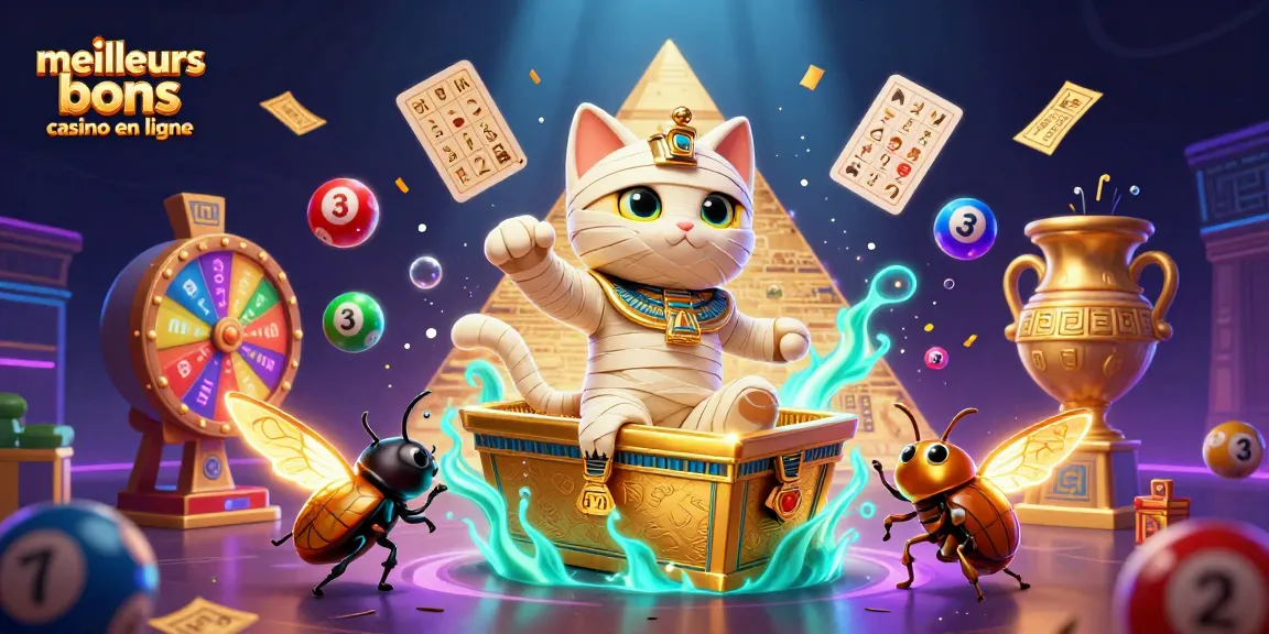 Déjouez les meilleurs bonus de casino en ligne avec une illustration captivante de jeux de casino animés.