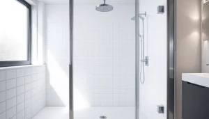 Genießen Sie die stilvolle sonni Duschkabine in einem modernen Badezimmer mit eleganten Glasdetails.