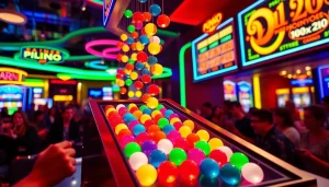 Menangkan hadiah menarik dalam permainan plinko slot yang seru dengan papan berwarna-warni.