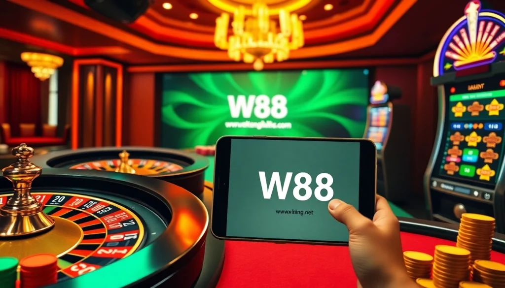 Experience the thrill of winning with the W88 link at an upscale casino game.