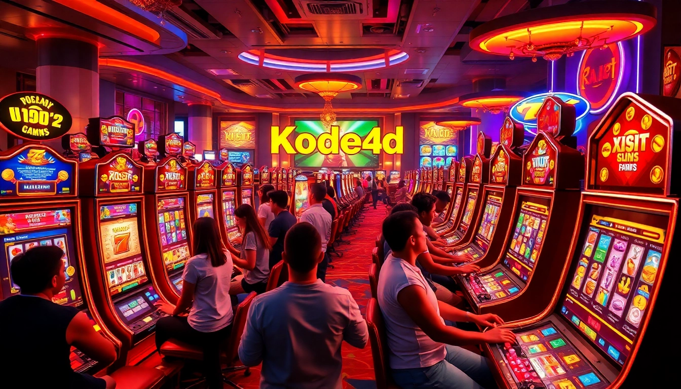 Experience the thrill of Kode4d slot gaming in a vibrant online casino atmosphere.