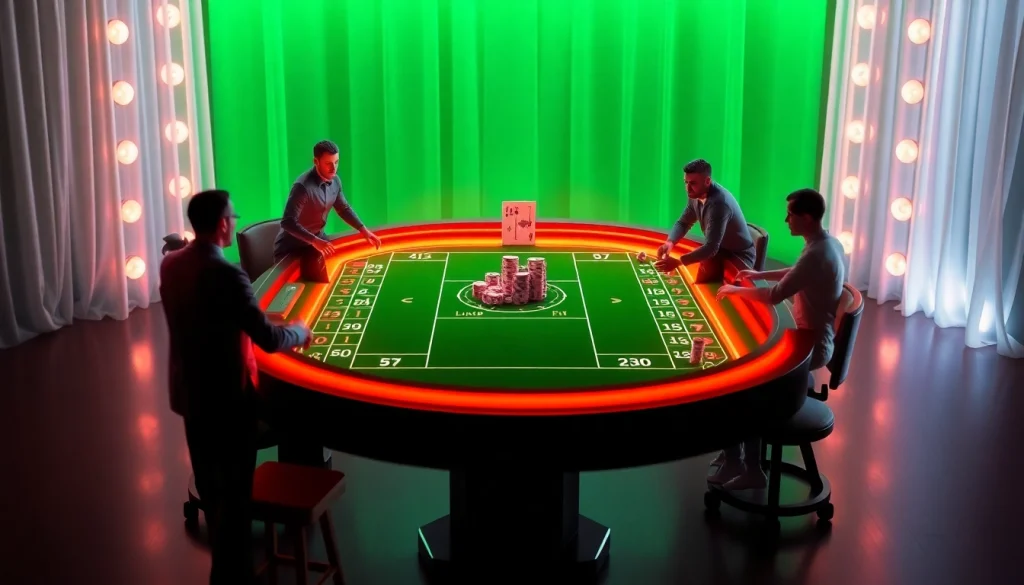 Explorando um site confiável de apostas com jogadores na mesa de cassino ao vivo, repleto de emoção.