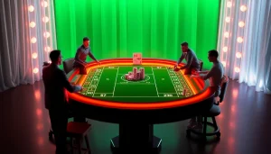 Explorando um site confiável de apostas com jogadores na mesa de cassino ao vivo, repleto de emoção.
