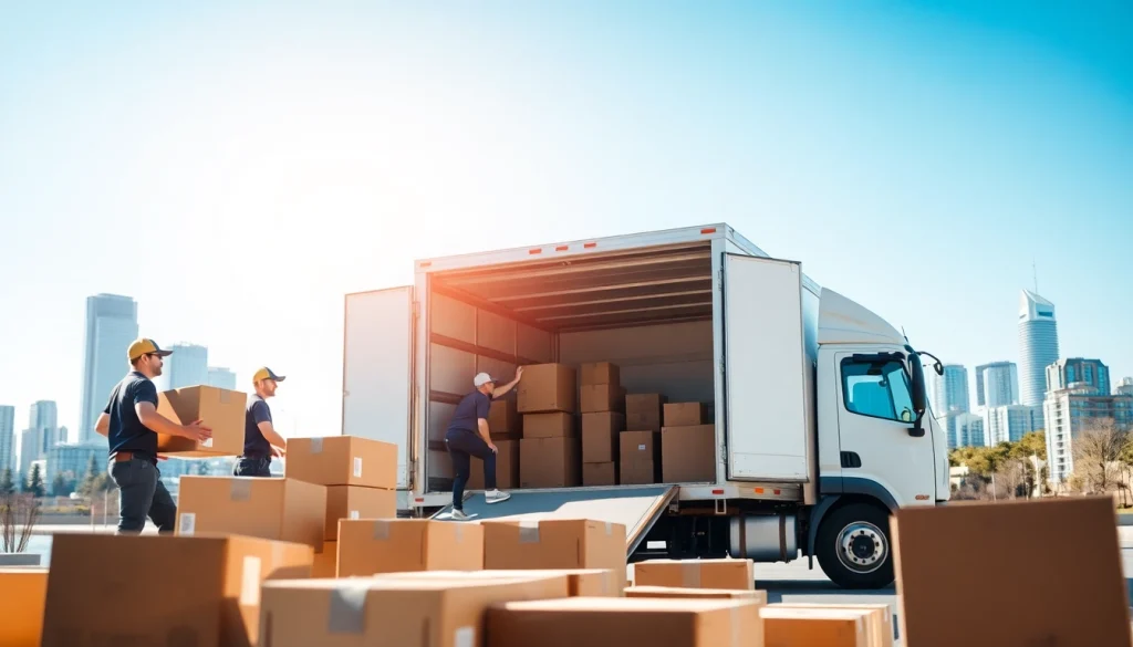 Efficient moving company Vancouver team packing items for a seamless relocation in the city.