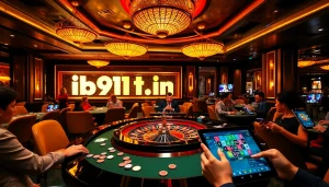 Place bets at the ib91.in casino with thrilling action on roulette and card tables.