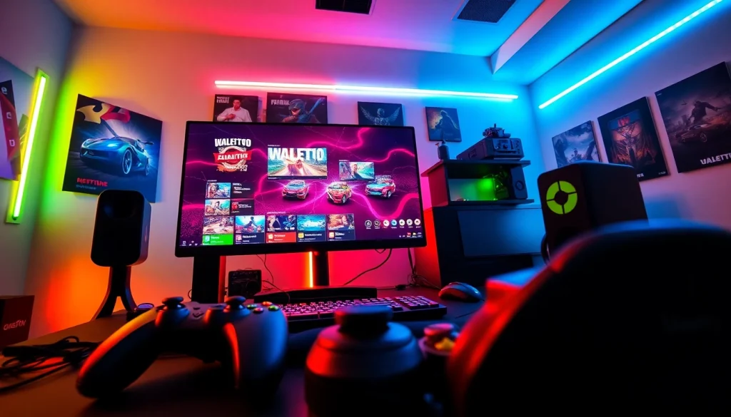 Menampilkan eager players enjoying walettoto games in an immersive gaming environment.