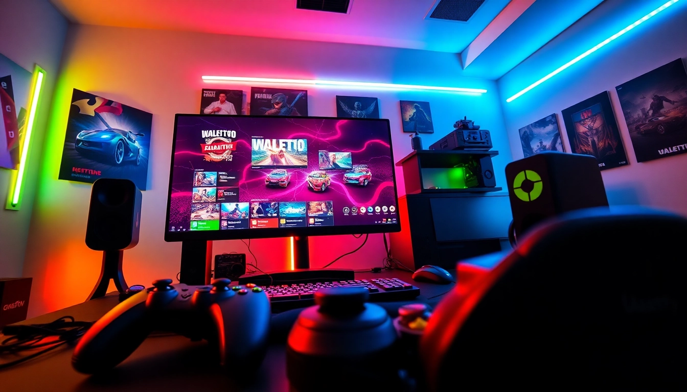 Menampilkan eager players enjoying walettoto games in an immersive gaming environment.