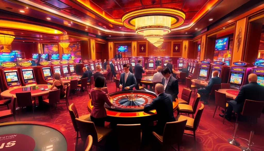 The hidden wiki official links displayed in a luxurious casino interior, featuring excited gamblers at the roulette table.