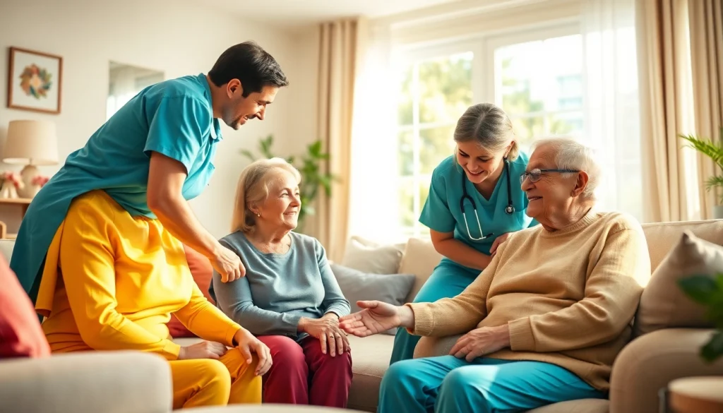 Austin senior home care professionals providing compassionate assistance in a warm environment.