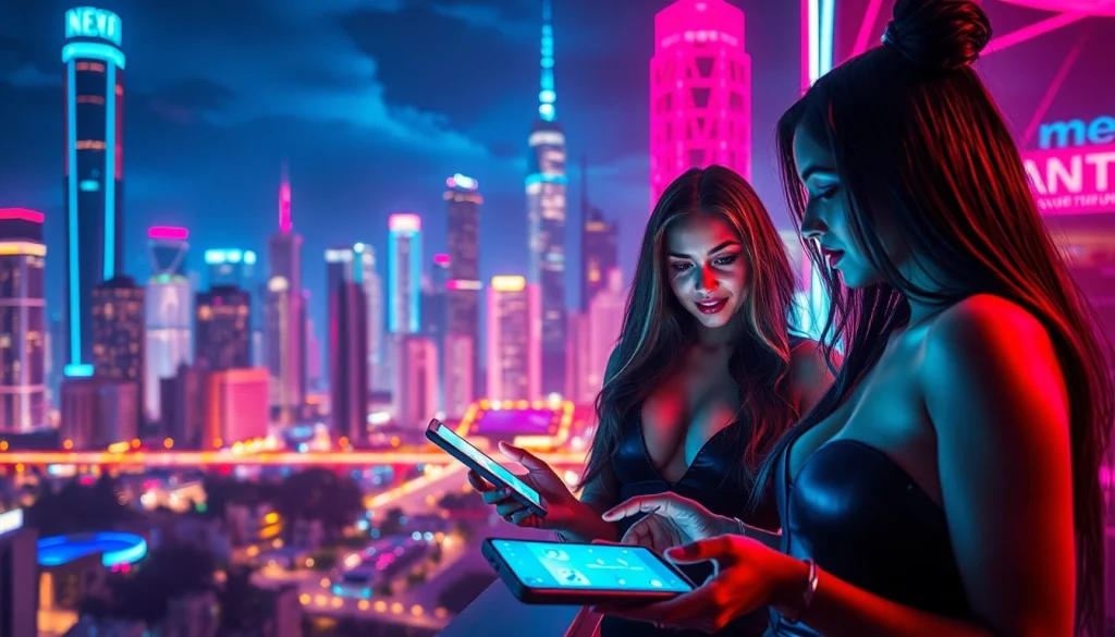 Interactive nsfw ai chatbot engaging users in a vibrant digital landscape.