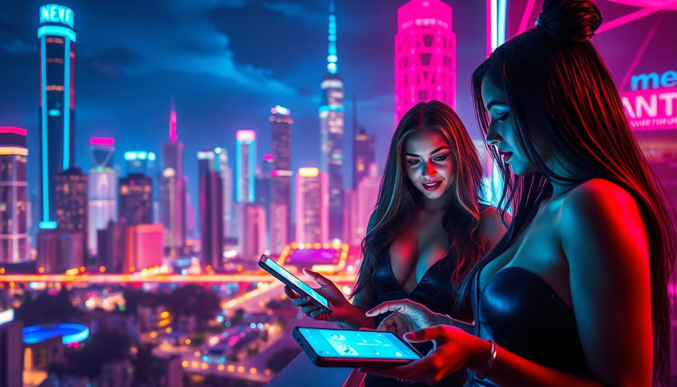 Interactive nsfw ai chatbot engaging users in a vibrant digital landscape.