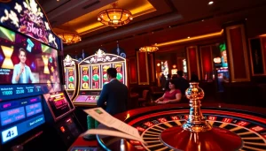 Experience the thrill of spinning slots online hari ini with vibrant casino elements.