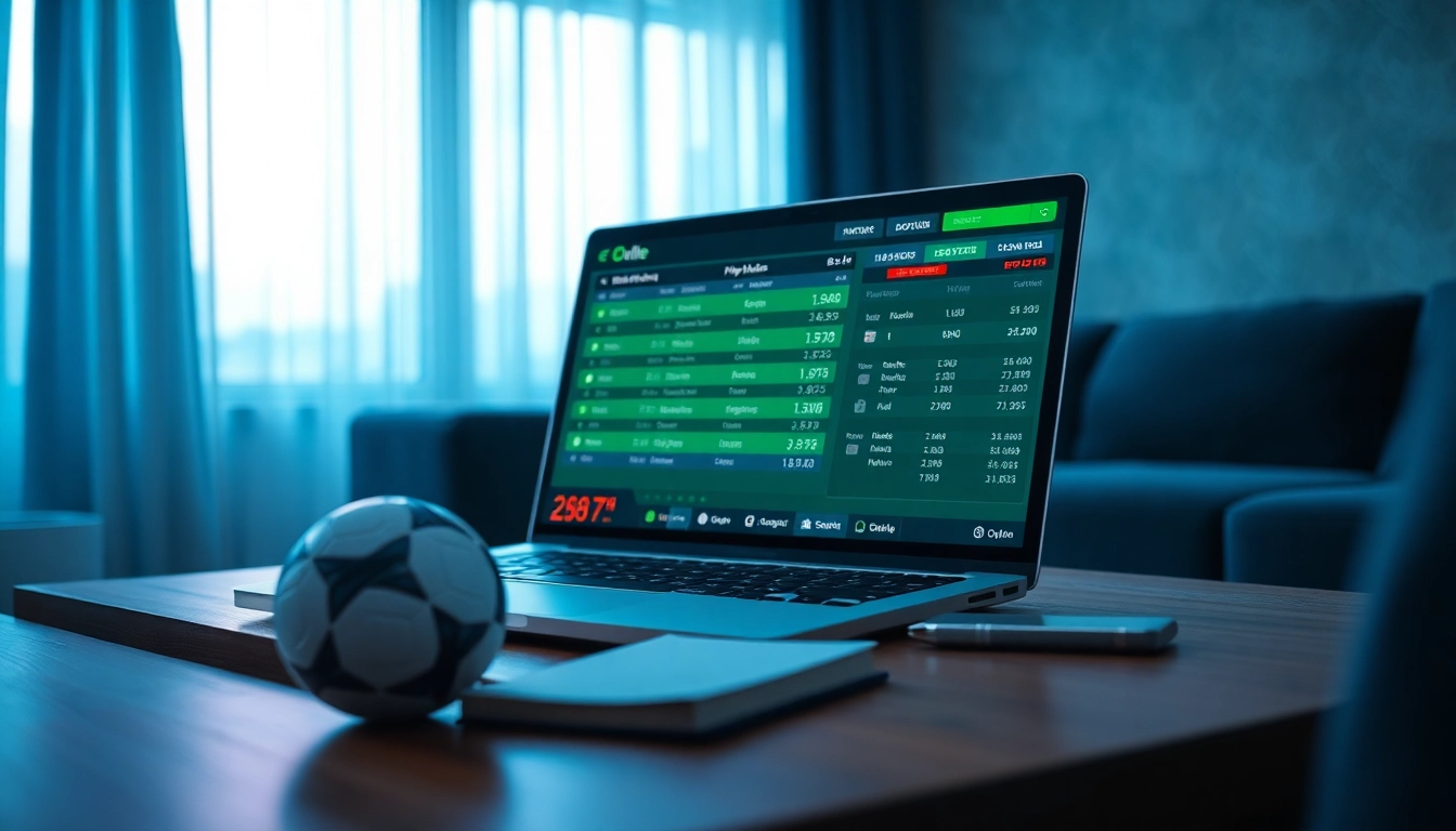 Tỷ lệ kèo displayed on a modern digital interface, highlighting online football betting excitement.