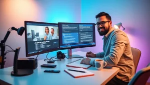 Efficient workspace using video to promptgenerator for AI video analysis.